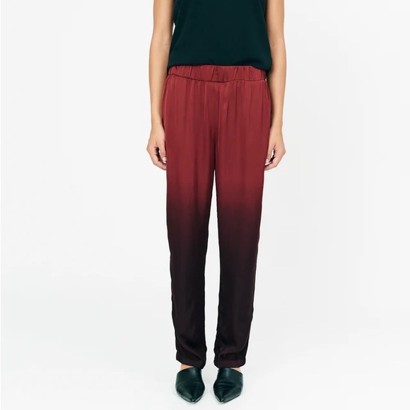 Raquel Allegra 100% silk Pant in golden yellow | size 2 - Picture 2 of 3